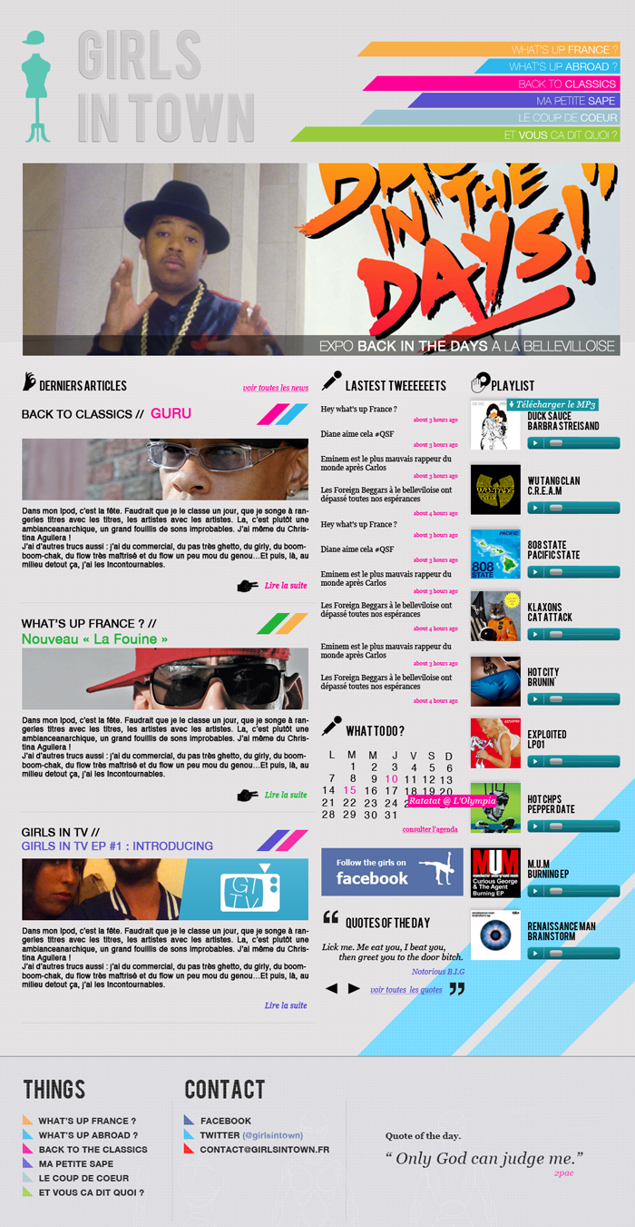 Identité visuelle de Girls in Town
